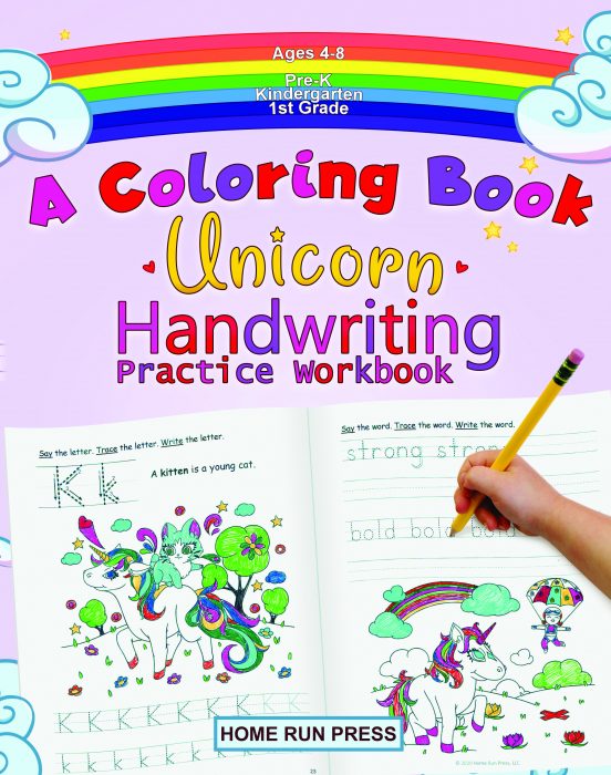 A Coloring Book Handwriting Practice Workbook by Home Run Press, LLC